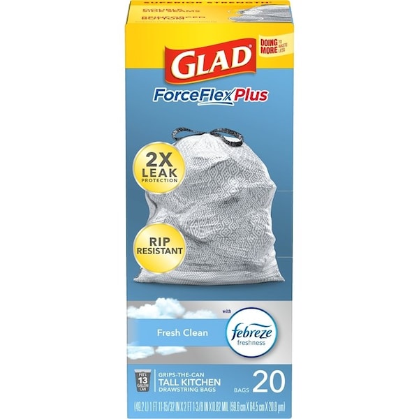 Glad BAG TRASH FRSH CLN SCNT XL 20G, 20PK - 79208