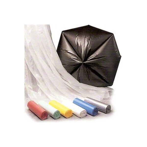Inteplast Ibs IBS 28x38 1.0 mil Black 'Slim Jim' Draw Tape Liner, 5PK - DTS2838K