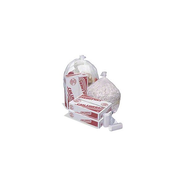 Pitt Plastics MR33402MC Pitt Plasti 33x40 12 mic Natural Hi-D Coreless Can Liner, 250PK - MR-33402-MC
