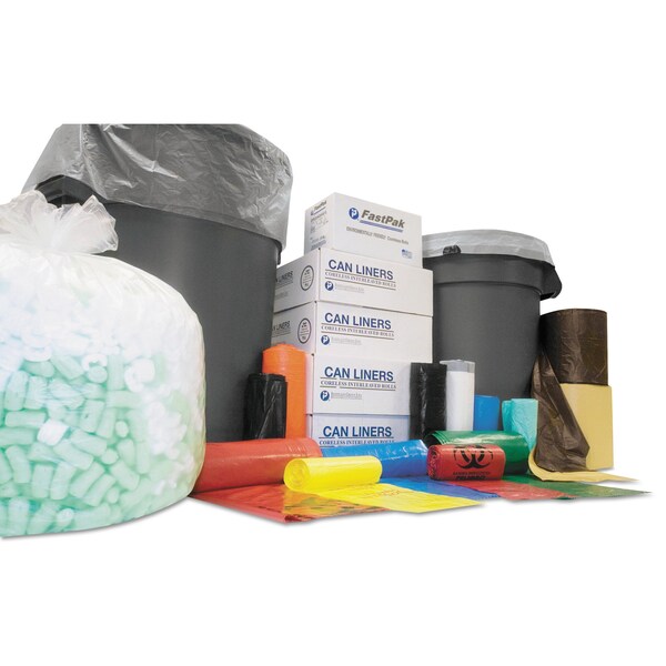 Inteplast Group 60 gal Trash Bags, 43 in x 48 in, Medium-Duty, 12 microns, Clear, 200 PK - S434812N