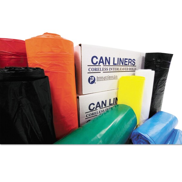 Inteplast Group 60 gal Trash Bags, 43 in x 48 in, Medium-Duty, 12 microns, Clear, 200 PK - S434812N
