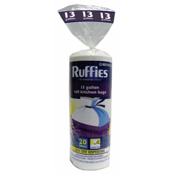 Berry Plastics Berry Plastics 929602 13 Gallon; 20 Count Kitchen Trash Bag With WingTie; Pack of 12 - 144874