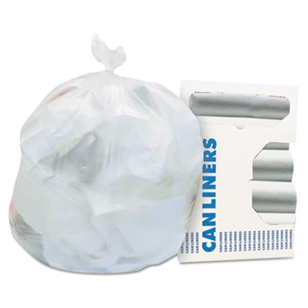 Her Her Z6640VNR01 High-Density Coreless Roll Can Liners - Natural; 33 gal.; 16 mic; 33 x 40 - Z6640VNR01