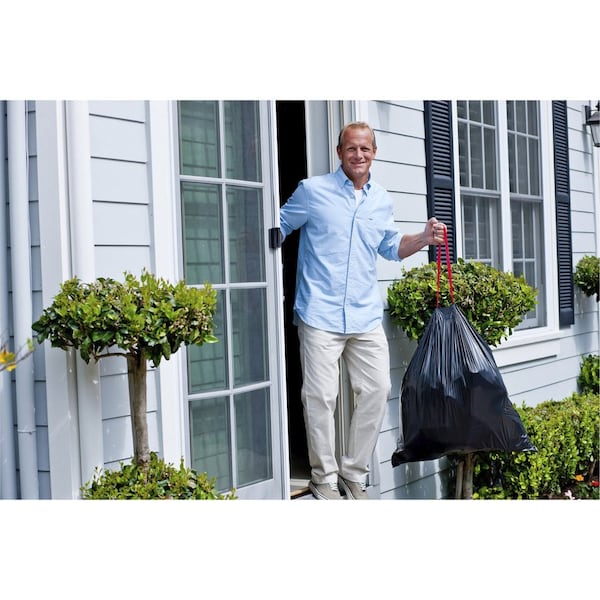 Glad 30 gal Trash Bags, L, 1.05 mil (27 Micron), Black, 90 PK - CLO78952