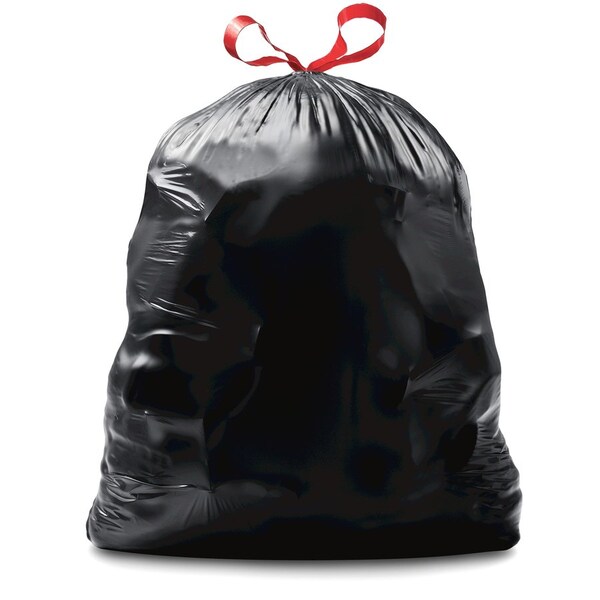 Glad 30 gal Trash Bags, L, 1.05 mil (27 Micron), Black, 90 PK - CLO78952