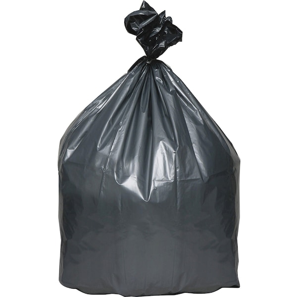 Webster 60 gal Trash Can Liners, XL, 1.70 mil (43 Micron), Gray, 50 PK - WBIPLA6070