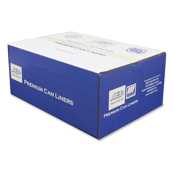 Webster 60 gal Trash Can Liners, XL, 1.70 mil (43 Micron), Gray, 50 PK - WBIPLA6070