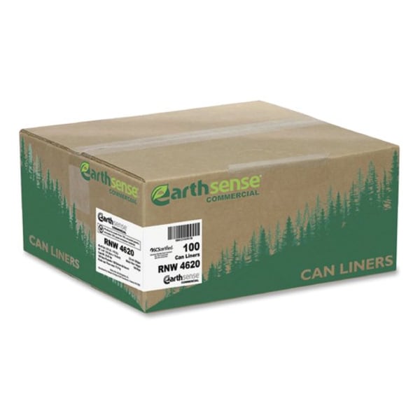 Webster 45 gal Trash Bags, L, 2 mil (51 Micron), Black, 100 PK - WBIRNW4620