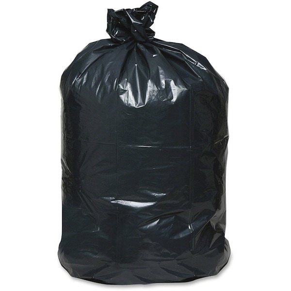 Webster 45 gal Trash Bags, L, 2 mil (51 Micron), Black, 100 PK - WBIRNW4620