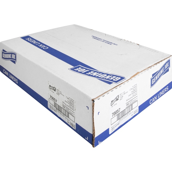 Genuine Joe 23 gal Slim Jim Can Liners, M, 1 mm, Black, 150 PK - GJO70057