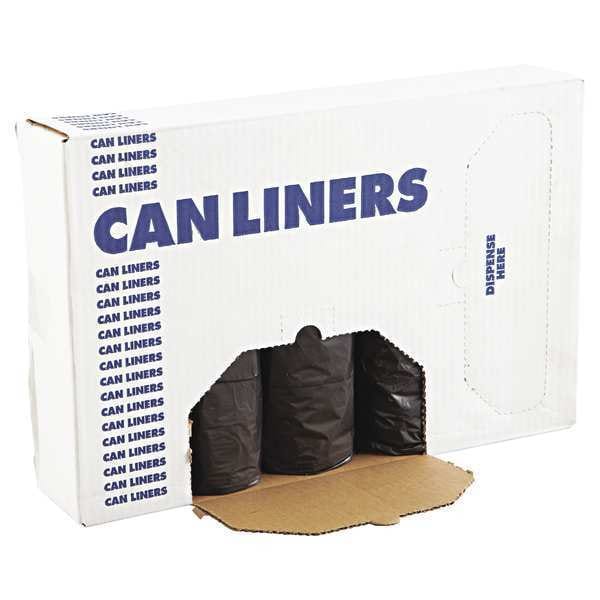 Boardwalk 60 gal Trash Bags, 38 in x 58 in, Heavy-Duty, 0.65 mil, Black - BWK 3858H