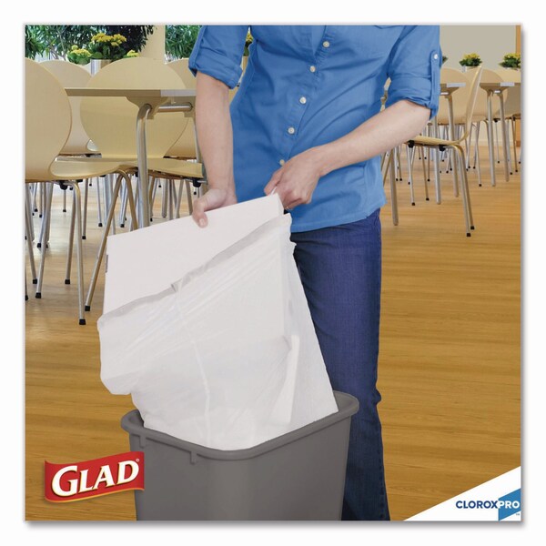 Glad 13 gal Trash Bags, 24 in x 27.38 in, .95 Mil, Gray - CLO 78526
