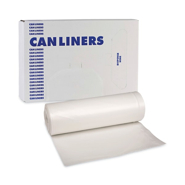 Boardwalk 20 gal - 30 gal Trash Bags, 30 in x 36 in, 0.62 mil, White, 200 PK - PNL511