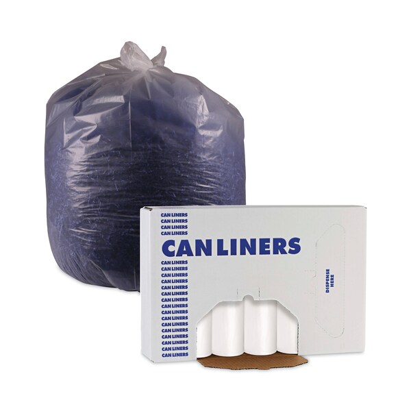 Boardwalk 20 gal - 30 gal Trash Bags, 30 in x 36 in, 0.62 mil, White, 200 PK - PNL511