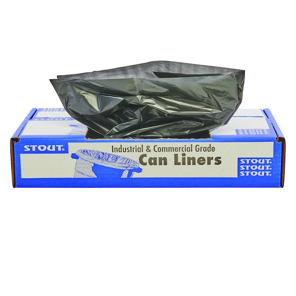Stout By Envision 65 gal Trash Bags, Brown/Black, 100 PK - T5051B15