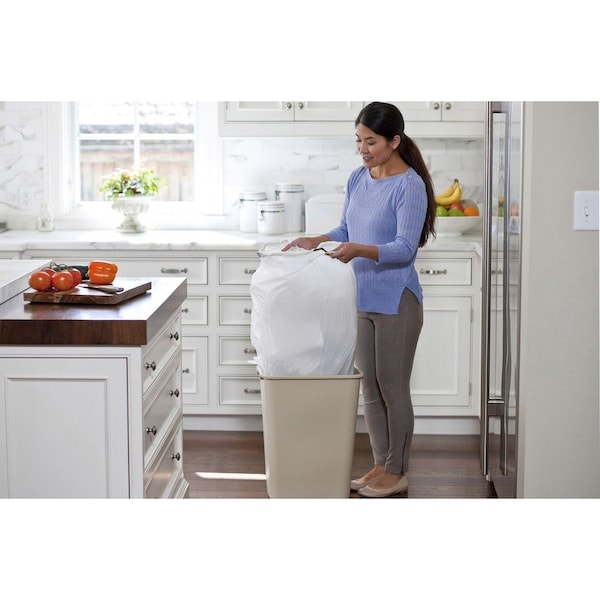 Glad 13 gal Trash Bags, 0.72 mil (18 Micron), White - CLO79157