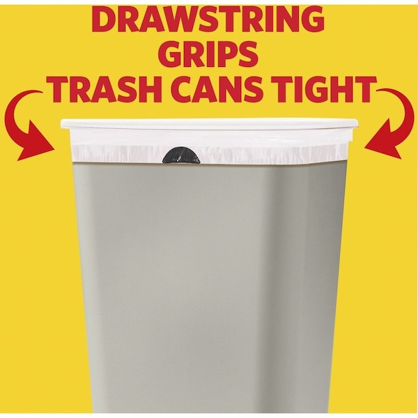 Glad 13 gal Trash Bags, 0.72 mil (18 Micron), White - CLO79157