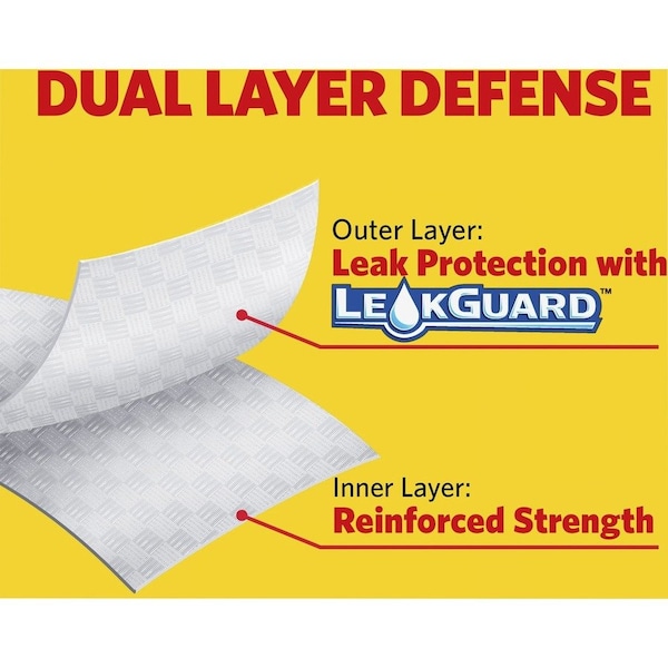 Glad 13 gal Trash Bags, 0.72 mil (18 Micron), White - CLO79157