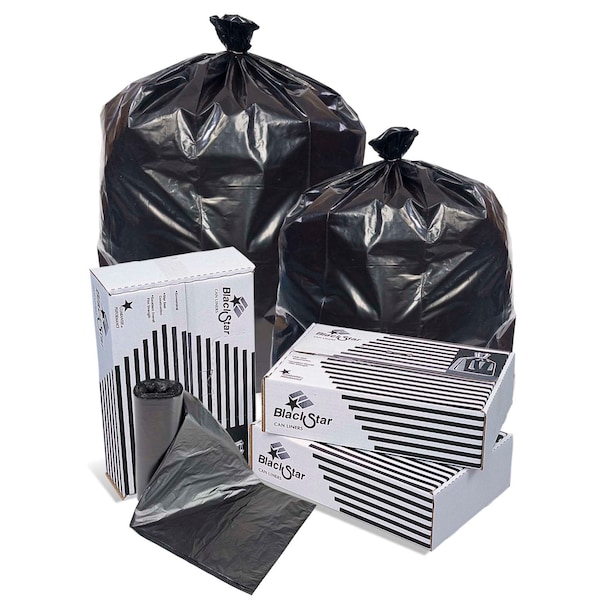 Pitt Plastics 38"x58" .95mm 60 gal. Extra Heavy Performance Roll Can Liner, PK100 - B76530XK