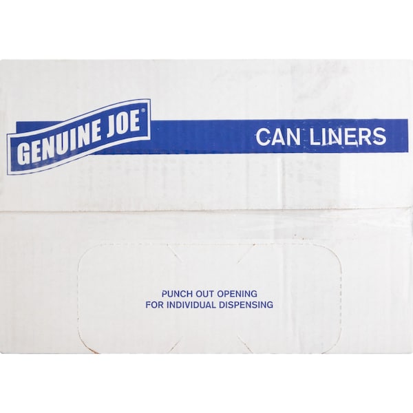 Genuine Joe 16 gal Trash Bags, 0.6 mm, 500 PK - GJO01011