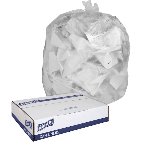 Genuine Joe 16 gal Trash Bags, 0.6 mm, 500 PK - GJO01011