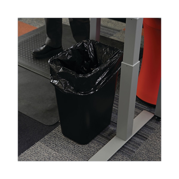 Boardwalk 12 gal - 16 gal Trash Bags, 24 in x 32 in, 1 mil, Black - PNL510