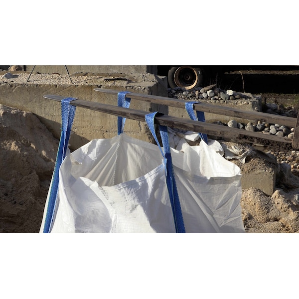 Durasack 2200 lbs. dry material Construction Trash Bags, White - BB-24UOFR