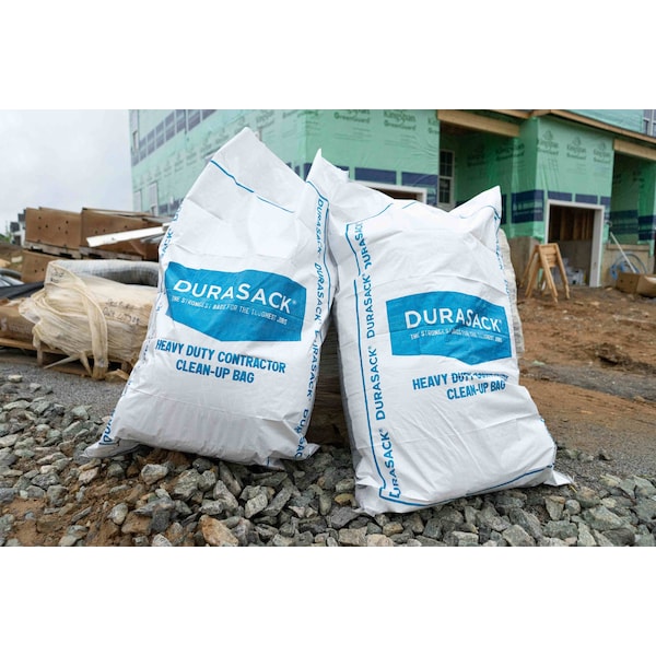 Durasack 100 lbs. dry material Contractor Bags, White, 20 PK - LAM-3045DS
