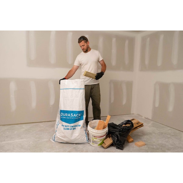 Durasack 100 lbs. dry material Contractor Bags, White, 20 PK - LAM-3045DS