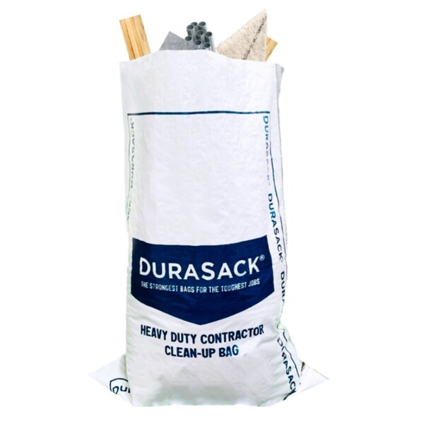 Durasack 100 lbs. dry material Contractor Bags, White, 20 PK - LAM-3045DS