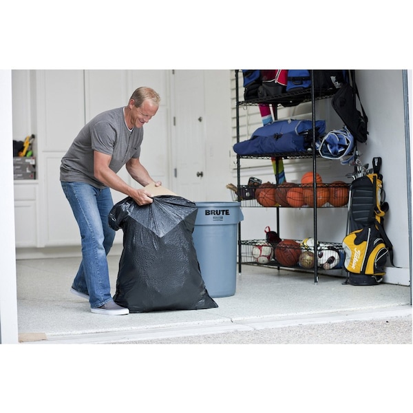 Glad 30 gal Trash Bags, L, 0.90 mil (23 Micron), Black, 6 PK - CLO70359CT