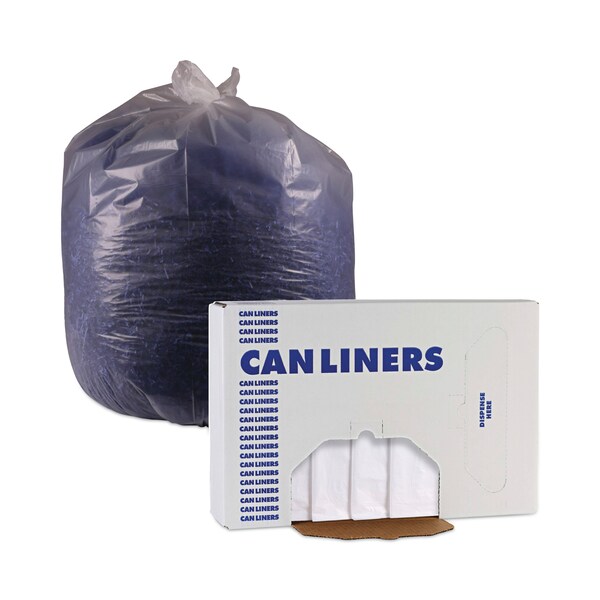 Boardwalk 60 gal Trash Bags, 38 in x 60 in, 13 microns, Natural, 200 PK - Z7660HNKX02