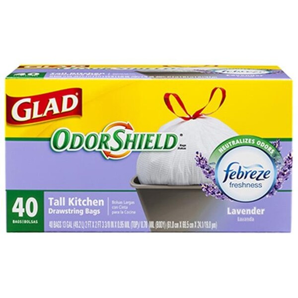 Glad Glad 78459 Tall Kitchen Bag; 40 Count - 13 Gallon - 184370