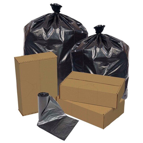 Pitt Plastics 40"x46" 1.7mm 40-45 gal. Super Heavy Performance Roll Can Liner, PK100 - EC404617K