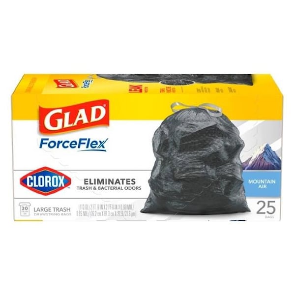 Glad Glad 274825 30 gal Air Trash Bag - 25 Count - 274825