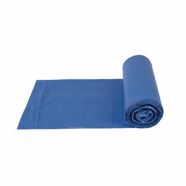 Inteplast Group High-Density Commercial Can Liners, 60 gal, 18 mic, 40 in. x 48 in., Blue, 200PK - BRS404818BL