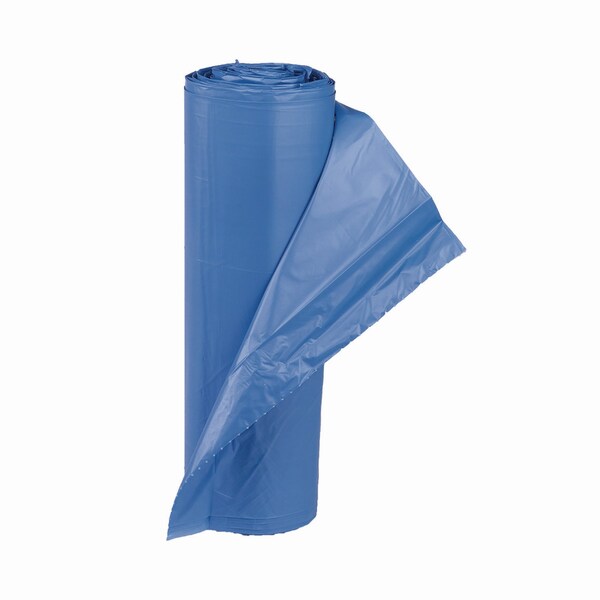 Inteplast Group High-Density Commercial Can Liners, 60 gal, 18 mic, 40 in. x 48 in., Blue, 200PK - BRS404818BL