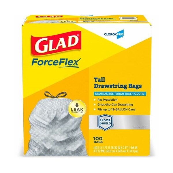 Clorox BAG, TRSH, KITCHN, 13GAL, 100CT, 2PK - CLO70427PL