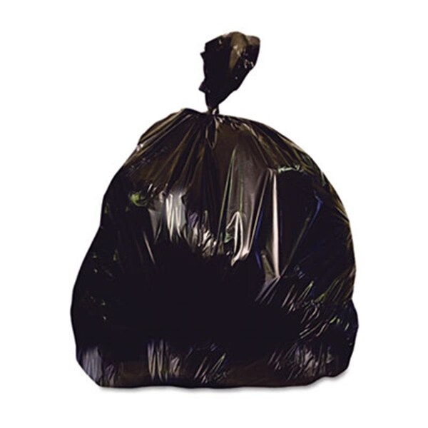 Defenseguard Low-Density Repro Can Liner, 56 Gallon, 1.5 mil, Black, 43 x 47, 100-Carton, 100PK - DE8701