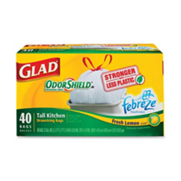 Clorox Tall Kitchen Bags- Drawstring- 13Gal.- 80BG-BX- Lav Scent WE - COX78533