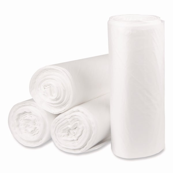 Pitt Plastics 33 gal Trash Can Liners, Standard-Duty, 13 microns, Natural, 250 PK - PCRH333913N