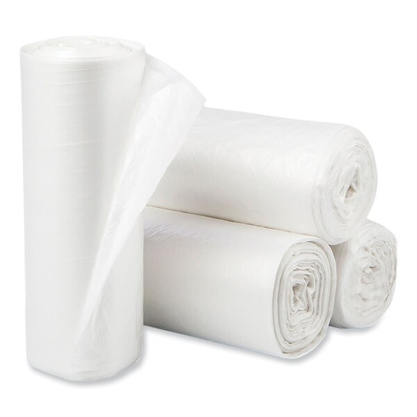 Pitt Plastics 33 gal Trash Can Liners, Standard-Duty, 13 microns, Natural, 250 PK - PCRH333913N
