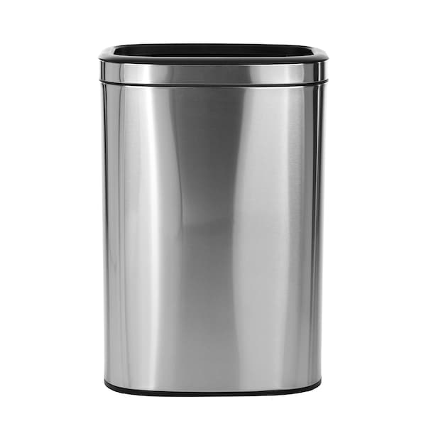 Alpine Industries 10.5 Gal. Stainless Steel Rectangular Liner Open Top Trash Can - 470-40L