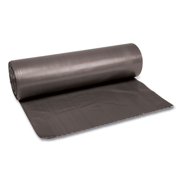 Boardwalk 56 gal Trash Bags, 43 in x 47 in, Super Heavy-Duty, 1.1 mm, Gray, 100 PK - BWK 4347SEH