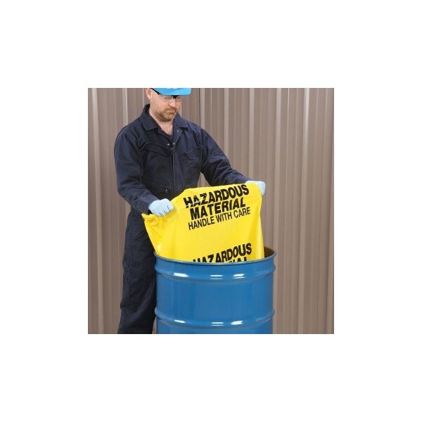 Pig Trash Bags, 18 in x 30 in, 3 mil (76 microns), Black/Yellow, 50 PK - BAG202-S
