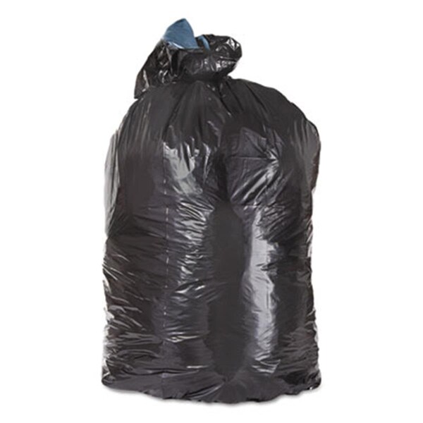 Trn 46 x 23 x 17 in. Low-Density Can Liners, 1.6 Mil, 45 gal - Black - ML4046X