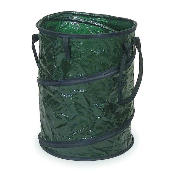 Westward 27 gal Collapsible Litter Bags, 19 in x 24 in, Green - 3VB57