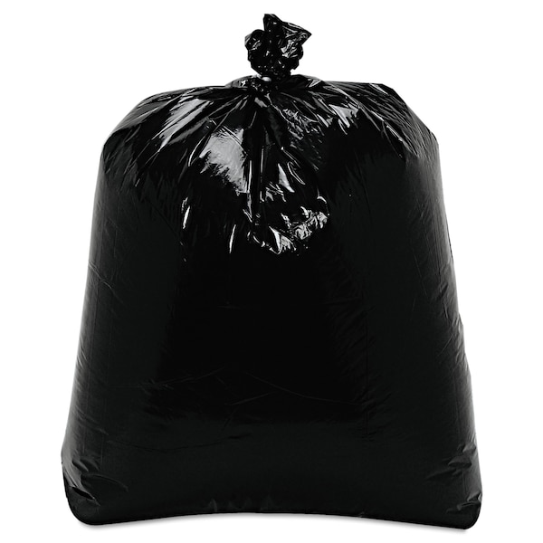Trinity Plastics 16 gal Trash Bags, 24 in x 32 in, Medium-Duty, 0.7 mil, Black, 500 PK - 100406