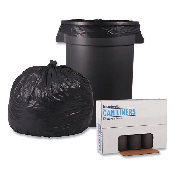 Boardwalk 33 gal Trash Bags, 33 in x 39 in, Super Extra Heavy-Duty, 1.1 mil, Gray, 100 PK - BWK 3339SEH