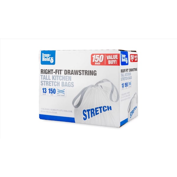 Iron-Hold Trash Bags, 150 PK - 1695249